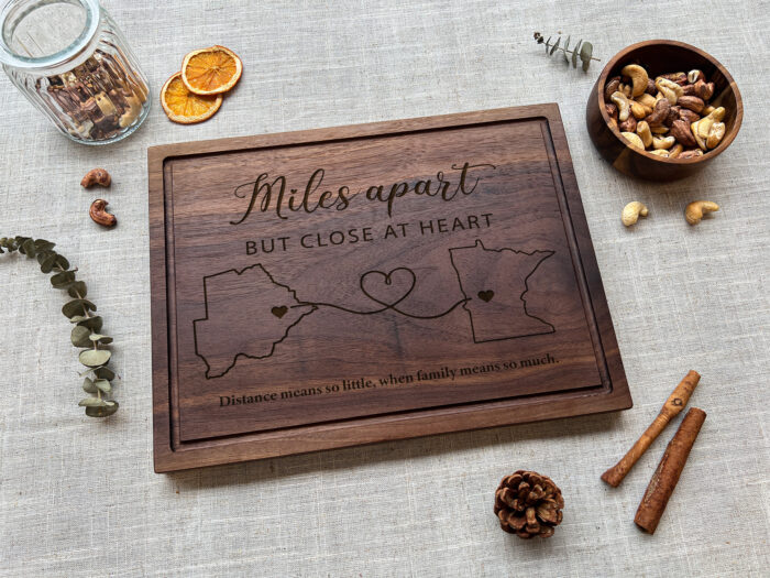 Personalized Long Distance Family Map - Family Gift | Custom Family Maps with Names & Cities – A Gift Across the Miles!