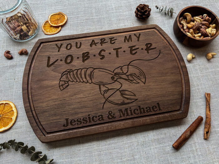 Personalized Lobster Cutting Board - Friends Gift | Celebrate Love with a Custom Lobster Cutting Board! - Image 4