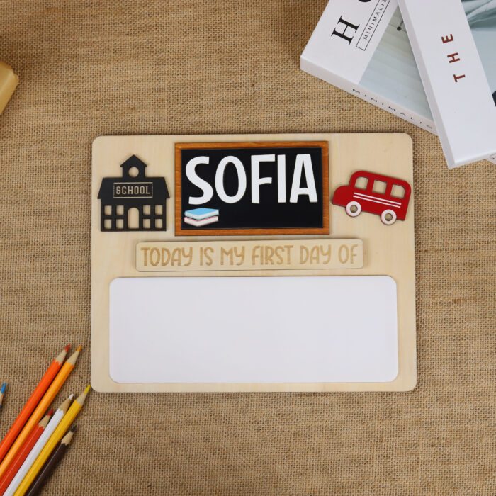 Back to School Personalized Board First - Custom School Milestone Prop | First Day Back to School Personalized Board - Image 4