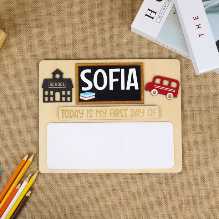 Back to School Personalized Board First - Custom School Milestone Prop | First Day Back to School Personalized Board - Image 5