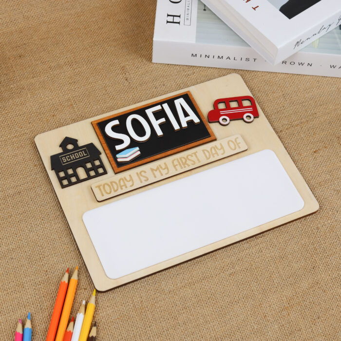 Back to School Personalized Board First - Custom School Milestone Prop | First Day Back to School Personalized Board - Image 6