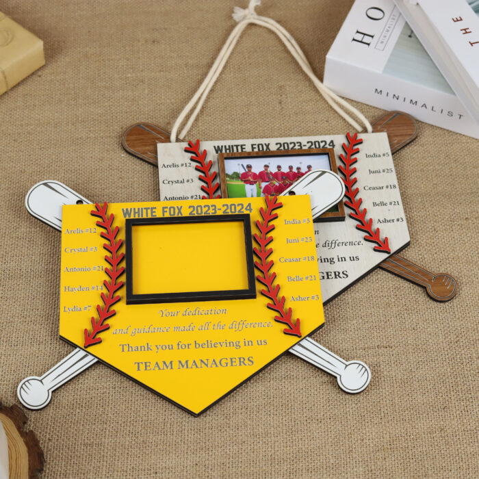 Softball Baseball Photo Plaque - Personalized Team Keepsake | Custom Softball Baseball Team Photo Plaque | Personalized Baseball Coach Gift Photo Plaque - Image 4