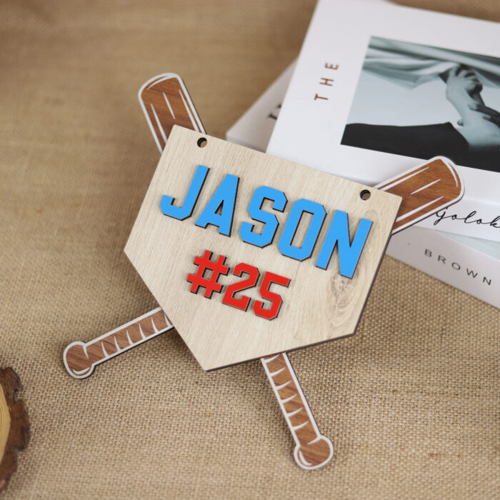 Baseball Personalized Door Sign - Custom Sports Decor | Custom Baseball Name Sign for Sports Fans | Engraved Baseball Door Plaque for Kids or Teams - Image 6