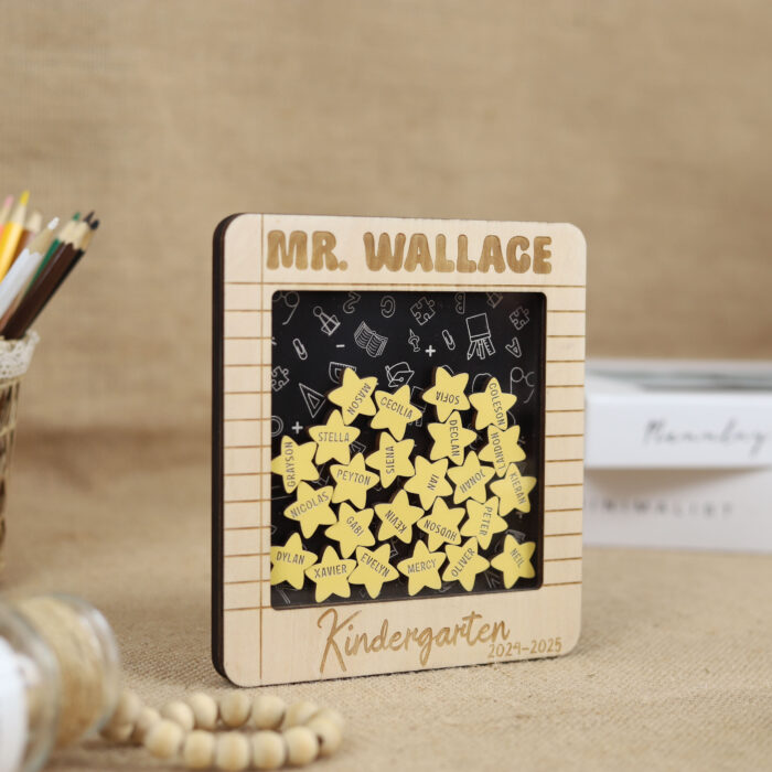 Personalized Teacher Appreciation Gift - Custom Classroom Keepsake | Custom Teacher Desk Sign for Classroom Decor - Image 4