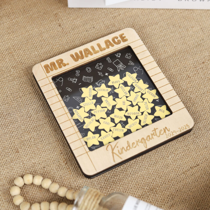 Personalized Teacher Appreciation Gift - Custom Classroom Keepsake | Custom Teacher Desk Sign for Classroom Decor - Image 6