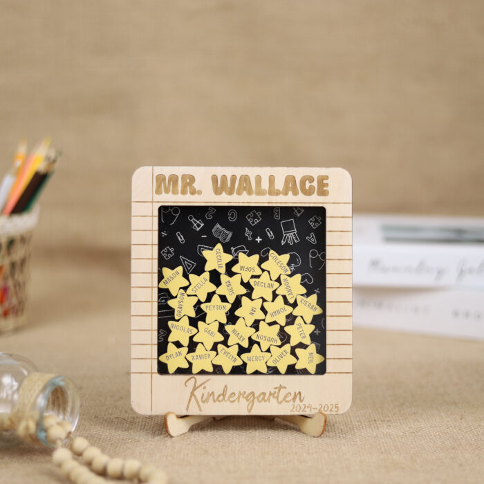 Personalized Teacher Appreciation Gift - Custom Classroom Keepsake | Custom Teacher Desk Sign for Classroom Decor - Image 9