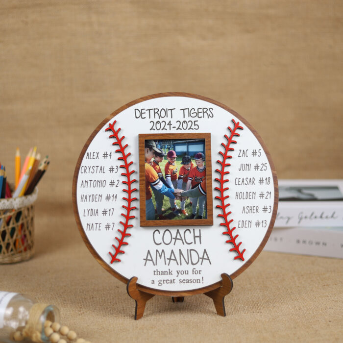 Personalized Coach End of Season Gift - Custom Team Keepsake | Custom Coach Gift Plaque for Team Appreciation