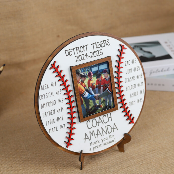 Personalized Coach End of Season Gift - Custom Team Keepsake | Custom Coach Gift Plaque for Team Appreciation - Image 4