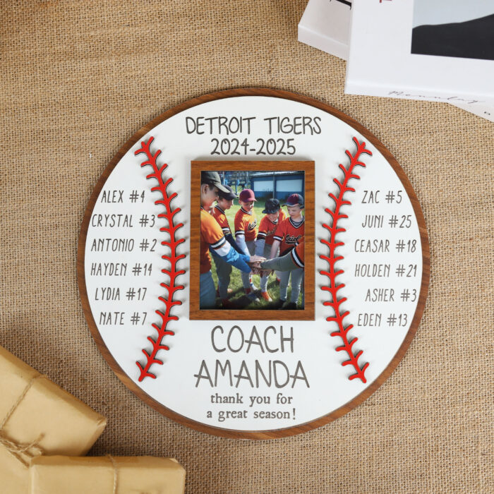 Personalized Coach End of Season Gift - Custom Team Keepsake | Custom Coach Gift Plaque for Team Appreciation - Image 5