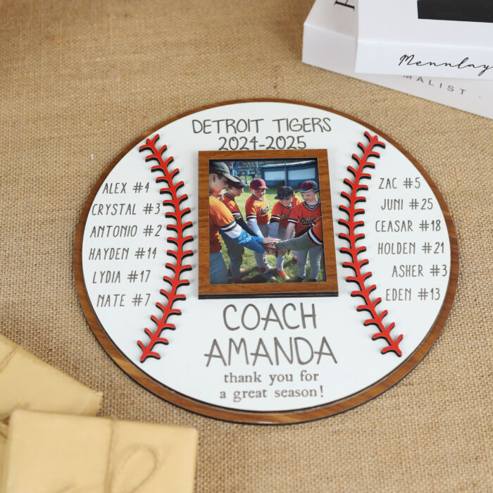Personalized Coach End of Season Gift - Custom Team Keepsake | Custom Coach Gift Plaque for Team Appreciation - Image 6