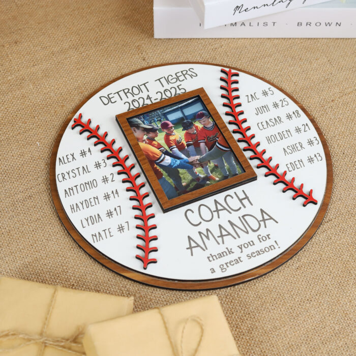 Personalized Coach End of Season Gift - Custom Team Keepsake | Custom Coach Gift Plaque for Team Appreciation - Image 7