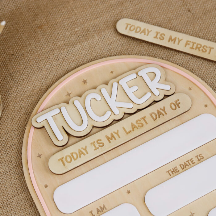 Custom Interchangeable School Board | Personalized School Board with Swappable Grade Inserts - Image 10