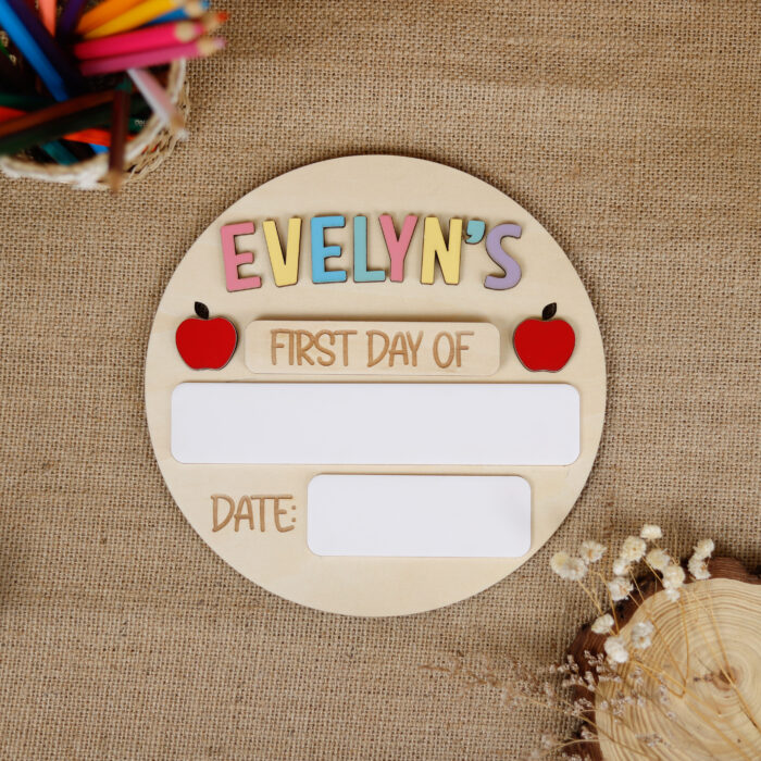 Rainbow First Day of School Sign | Personalized Rainbow Back to School Sign | Reusable Rainbow School Sign for First Day - Image 4