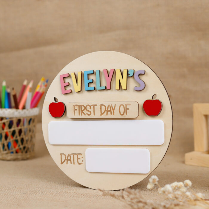 Rainbow First Day of School Sign | Personalized Rainbow Back to School Sign | Reusable Rainbow School Sign for First Day - Image 7