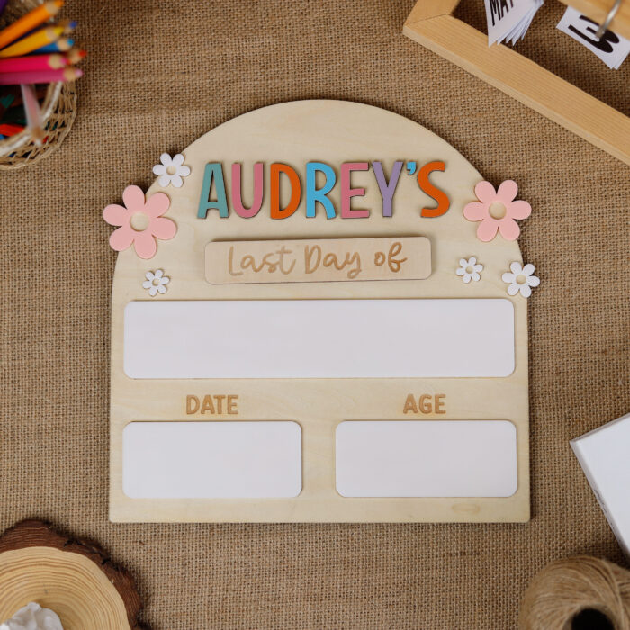 Arched First & Last Day School Sign | Personalized Arched School Sign for Photo Memories | Custom First Day of School Arched Sign for Kids - Image 4