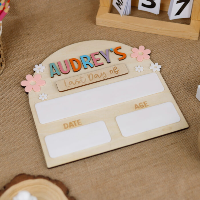Arched First & Last Day School Sign | Personalized Arched School Sign for Photo Memories | Custom First Day of School Arched Sign for Kids - Image 5