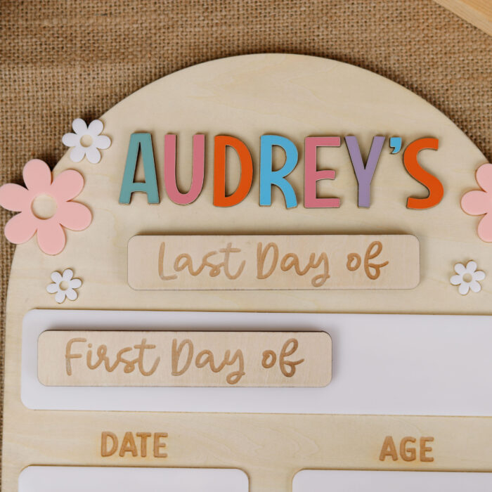 Arched First & Last Day School Sign | Personalized Arched School Sign for Photo Memories | Custom First Day of School Arched Sign for Kids - Image 6