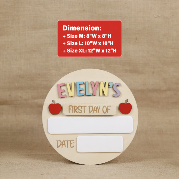 Rainbow First Day of School Sign | Personalized Rainbow Back to School Sign | Reusable Rainbow School Sign for First Day - Image 2