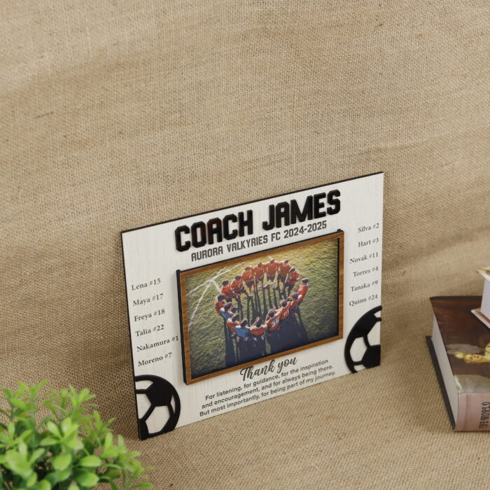 Soccer Coach Award Photo Frame - Personalized Gift | Personalized Soccer Coach Frame – End-of-Season Gift - Image 7