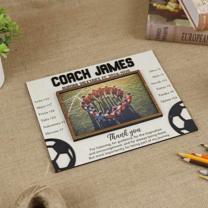 Soccer Coach Award Photo Frame - Personalized Gift | Personalized Soccer Coach Frame – End-of-Season Gift - Image 4