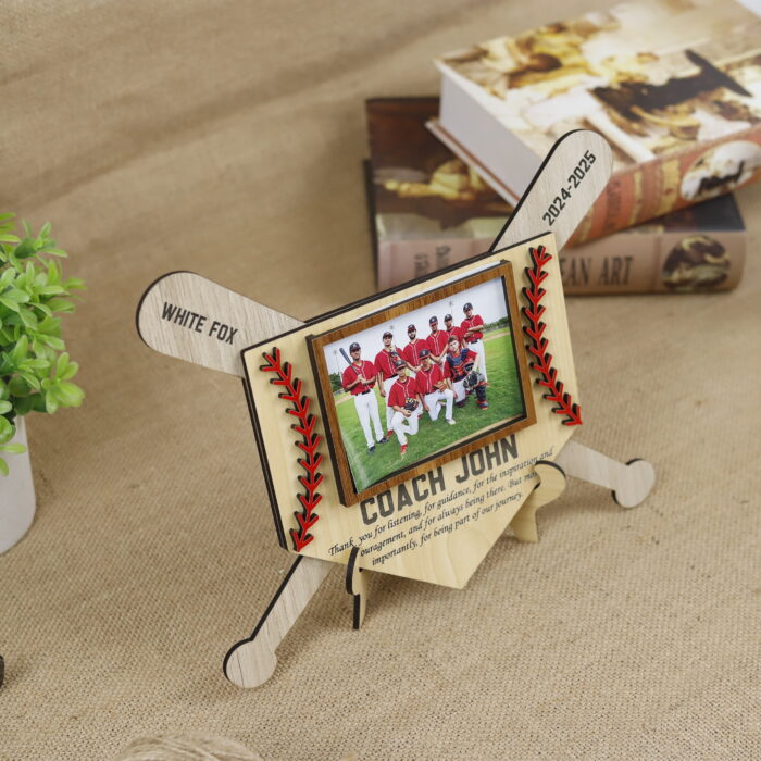 Softball Baseball Coach Photo Frame-Personalized Gift  | Custom Coach Photo Frame for Baseball or Softball | Personalized Sports Photo Frame for Coaches - Image 4