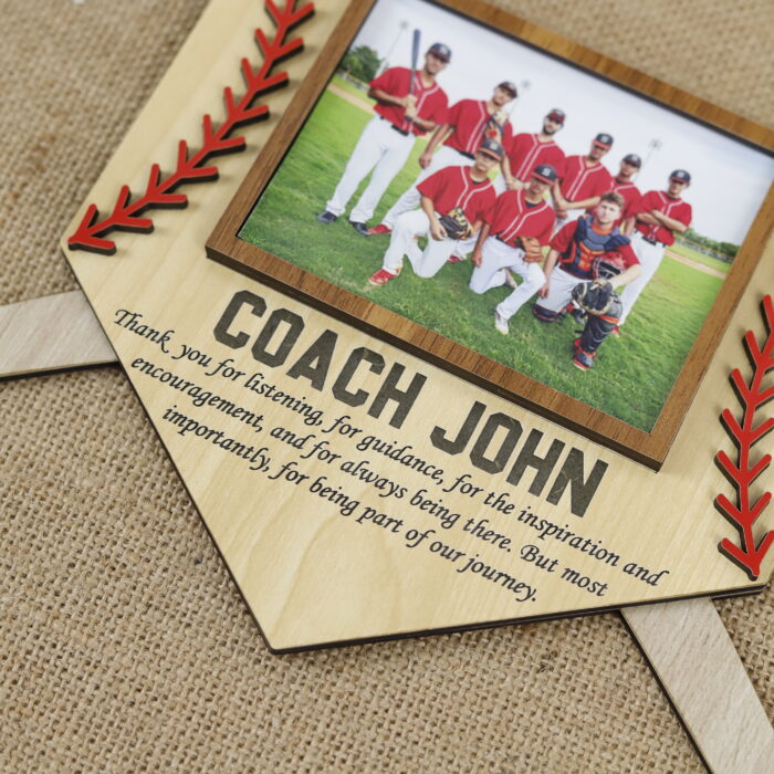 Softball Baseball Coach Photo Frame-Personalized Gift  | Custom Coach Photo Frame for Baseball or Softball | Personalized Sports Photo Frame for Coaches - Image 7