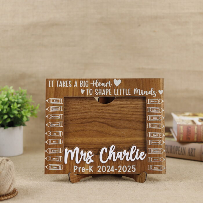 Personalized Class Photo Frame End Of - Teacher Appreciation Keepsake | Colorful Back to School Dry Erase Sign Gift - Image 6