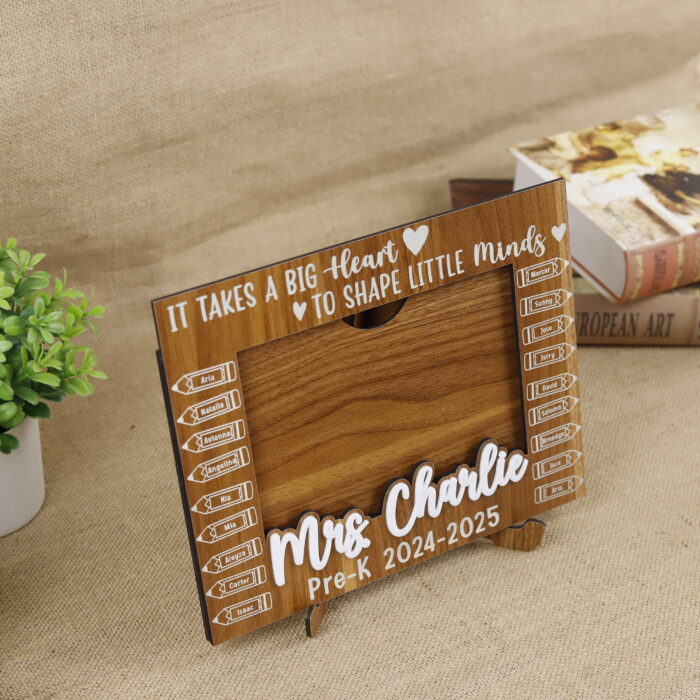 Personalized Class Photo Frame End Of - Teacher Appreciation Keepsake | Colorful Back to School Dry Erase Sign Gift - Image 7