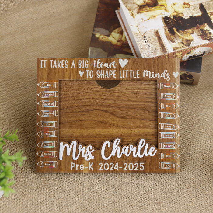 Personalized Class Photo Frame End Of - Teacher Appreciation Keepsake | Colorful Back to School Dry Erase Sign Gift - Image 8