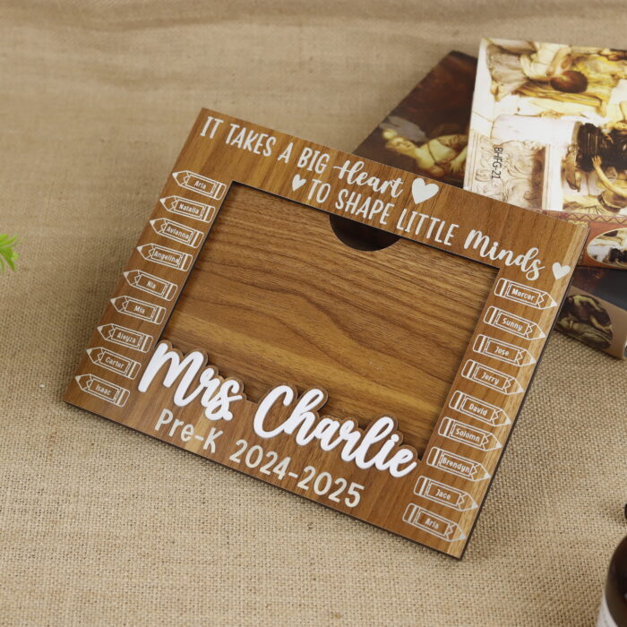 Personalized Class Photo Frame End Of - Teacher Appreciation Keepsake | Colorful Back to School Dry Erase Sign Gift - Image 9
