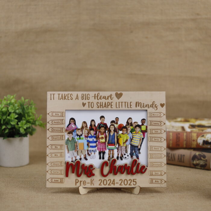 Personalized Class Photo Frame End Of - Teacher Appreciation Keepsake | Colorful Back to School Dry Erase Sign Gift