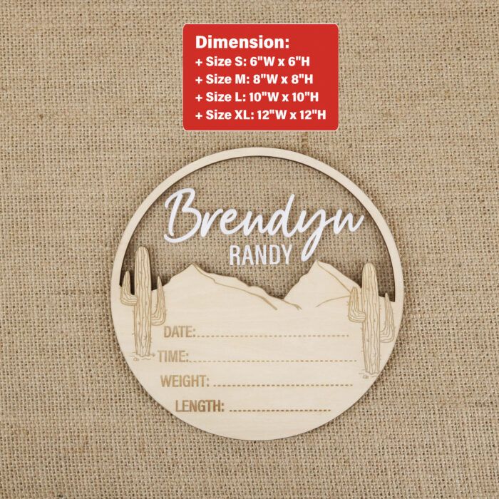 Custom Baby Birth Stats Sign - Themed Keepsake | Personalized Baby Birth Sign for Nursery Decor | Newborn Birth Stats Sign – Perfect Baby Shower Gift - Image 2