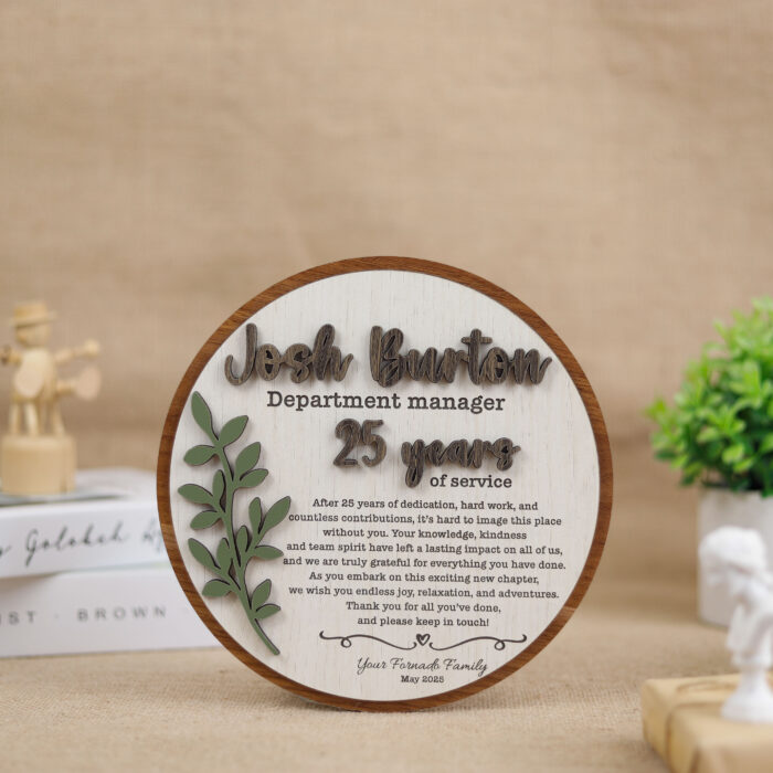 Retirement Personalized Plaque | Custom Engraved Plaque for Retirement Gifts | Personalized Retirement Plaque – Elegant Career Tribute - Image 5