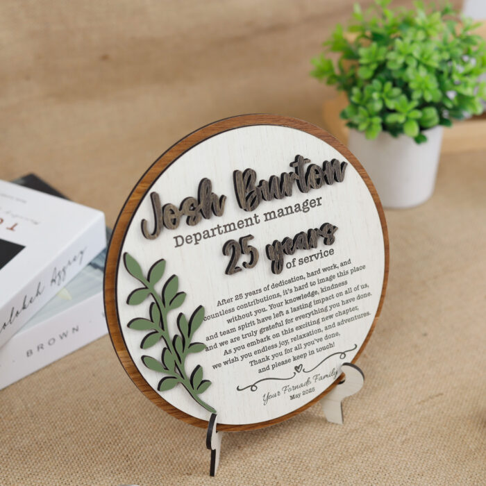 Retirement Personalized Plaque | Custom Engraved Plaque for Retirement Gifts | Personalized Retirement Plaque – Elegant Career Tribute - Image 7
