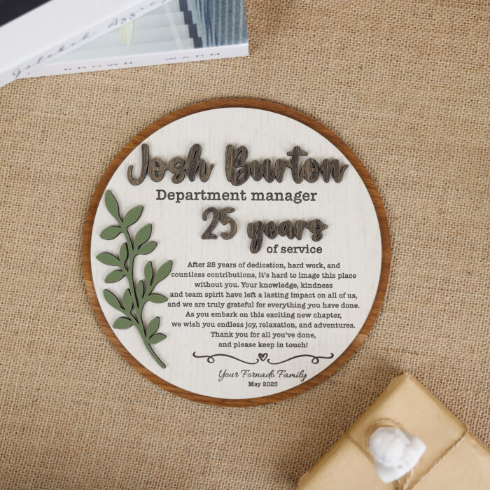 Retirement Personalized Plaque | Custom Engraved Plaque for Retirement Gifts | Personalized Retirement Plaque – Elegant Career Tribute - Image 8