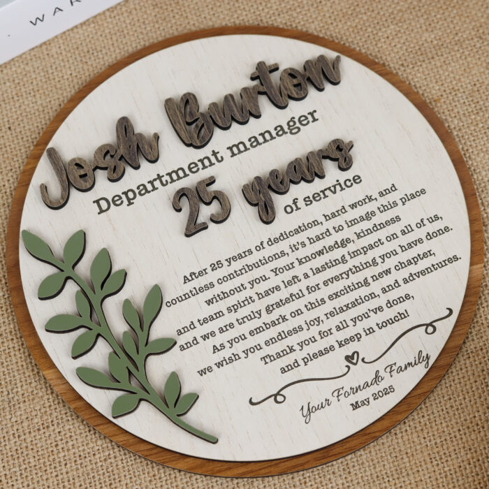 Retirement Personalized Plaque | Custom Engraved Plaque for Retirement Gifts | Personalized Retirement Plaque – Elegant Career Tribute - Image 10