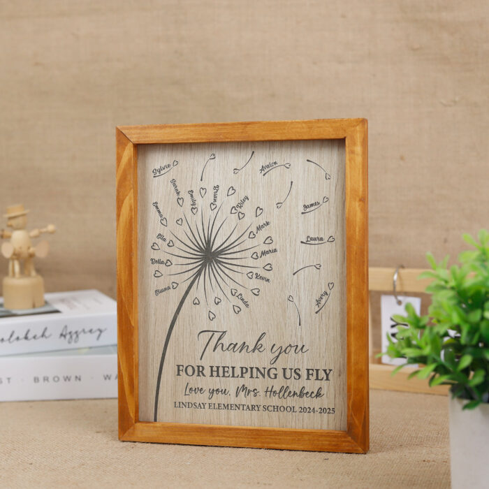 Custom Teacher Appreciation Gift | Personalized Wooden Plaque for Teacher Gratitude | Engraved Teacher Gift for End-of-Year Thanks - Image 5