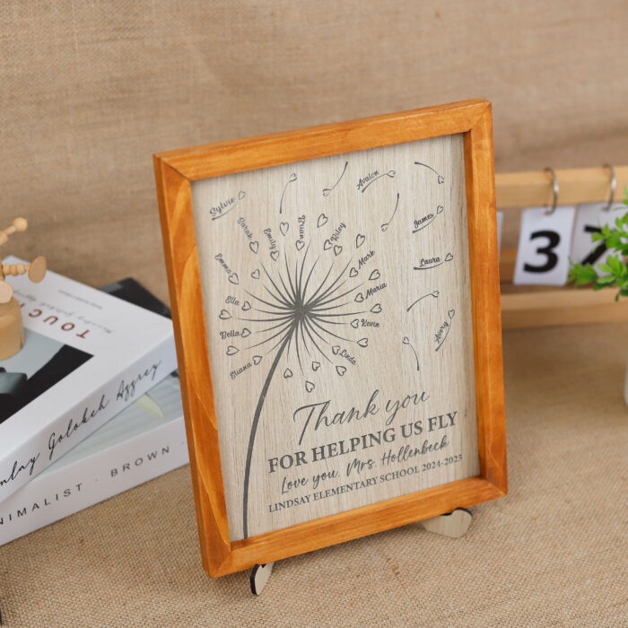 Custom Teacher Appreciation Gift | Personalized Wooden Plaque for Teacher Gratitude | Engraved Teacher Gift for End-of-Year Thanks - Image 6