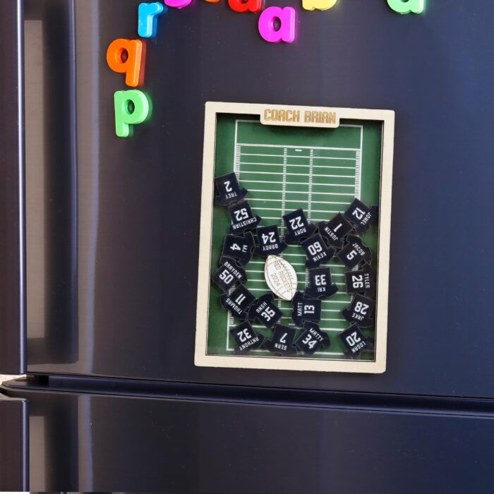 Football Coach Fridge Magnet Custom | Personalized Football Coach Magnet – Custom Gift for End-of-Season Appreciation | Custom Football Coach Fridge Magnet - Image 4