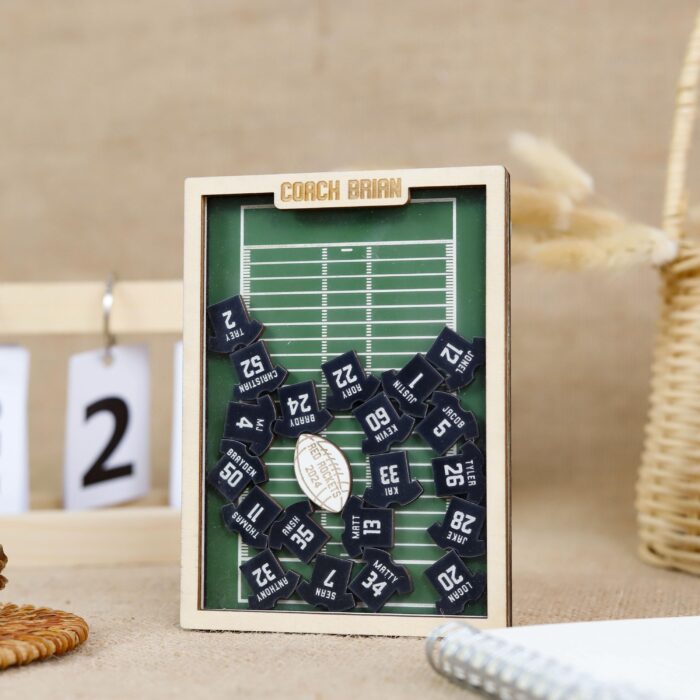 Football Coach Fridge Magnet Custom | Personalized Football Coach Magnet – Custom Gift for End-of-Season Appreciation | Custom Football Coach Fridge Magnet - Image 6