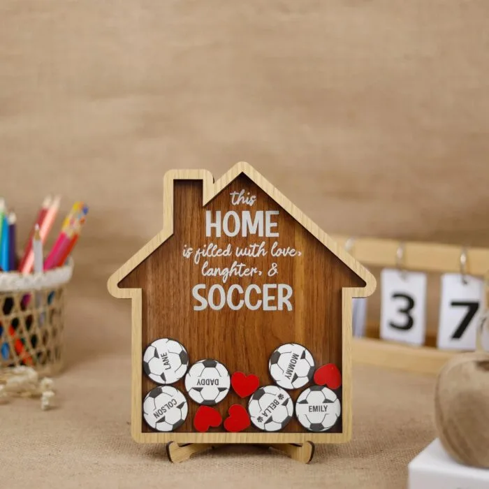 Soccer Family Shaker Personalized | End of Season Soccer Gift – Personalized Team Shaker Magnet Keepsake for Families