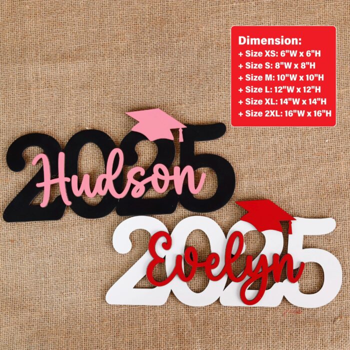 Class of 2025 Grad Sign Custom | Personalized Gift for Grads and Celebrations | Personalized Class of 2025 Sign – Graduation Party Decor and Gift Idea - Image 2