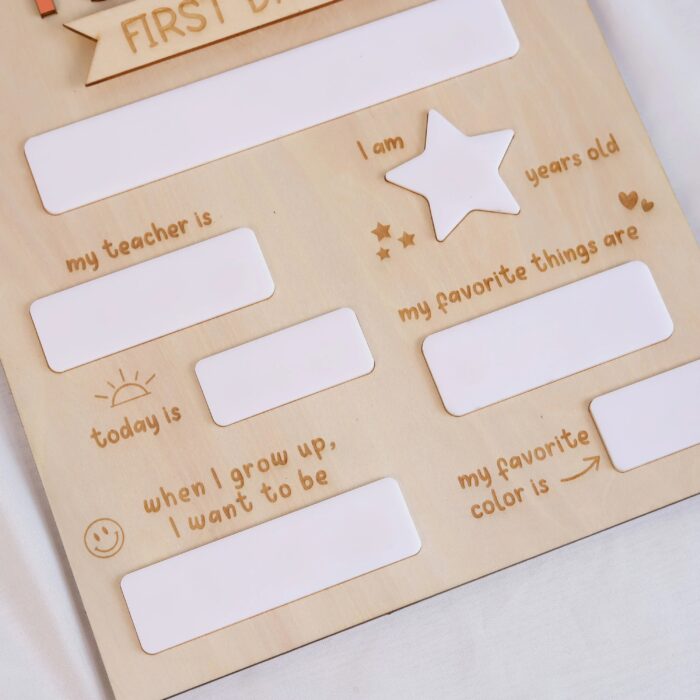 Dry Erase School Sign – Personalized First & Last Day Board |  Back to School Sign – Custom Milestone Photo Keepsake Board - Image 10
