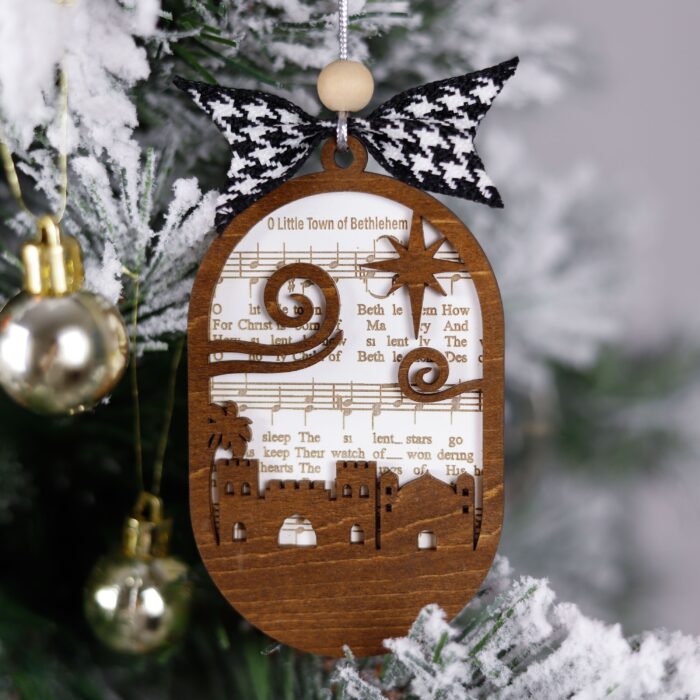 Nativity Music Sheet Ornament Custom | Personalized Christmas Tree Keepsake Gift | Custom Nativity Ornament with Music Sheet – Unique Holiday Gift for Families - Image 11