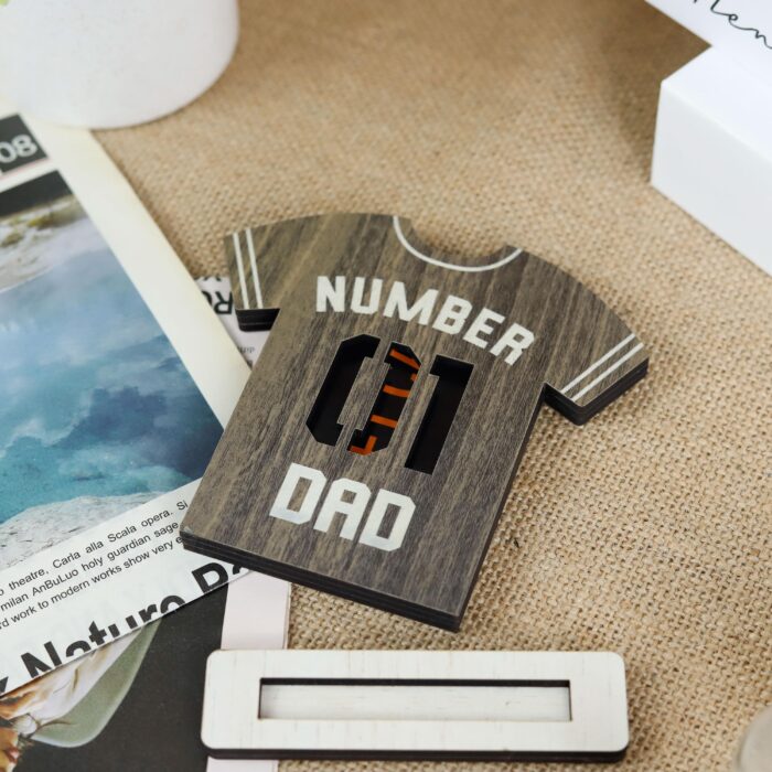 Dad Jersey Gift Card Holder Custom | Personalized Dad Jersey Gift Card Holder – Unique Father’s Day Gift Keepsake for Sports-Loving Dads - Image 7