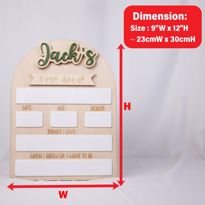 Back to School Sign Set – Personalized Picture Props for Kids | School Sign Props – Personalized Back to School Keepsake Set - Image 2