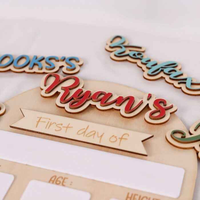 Back to School Sign Set – Personalized Picture Props for Kids | School Sign Props – Personalized Back to School Keepsake Set - Image 9