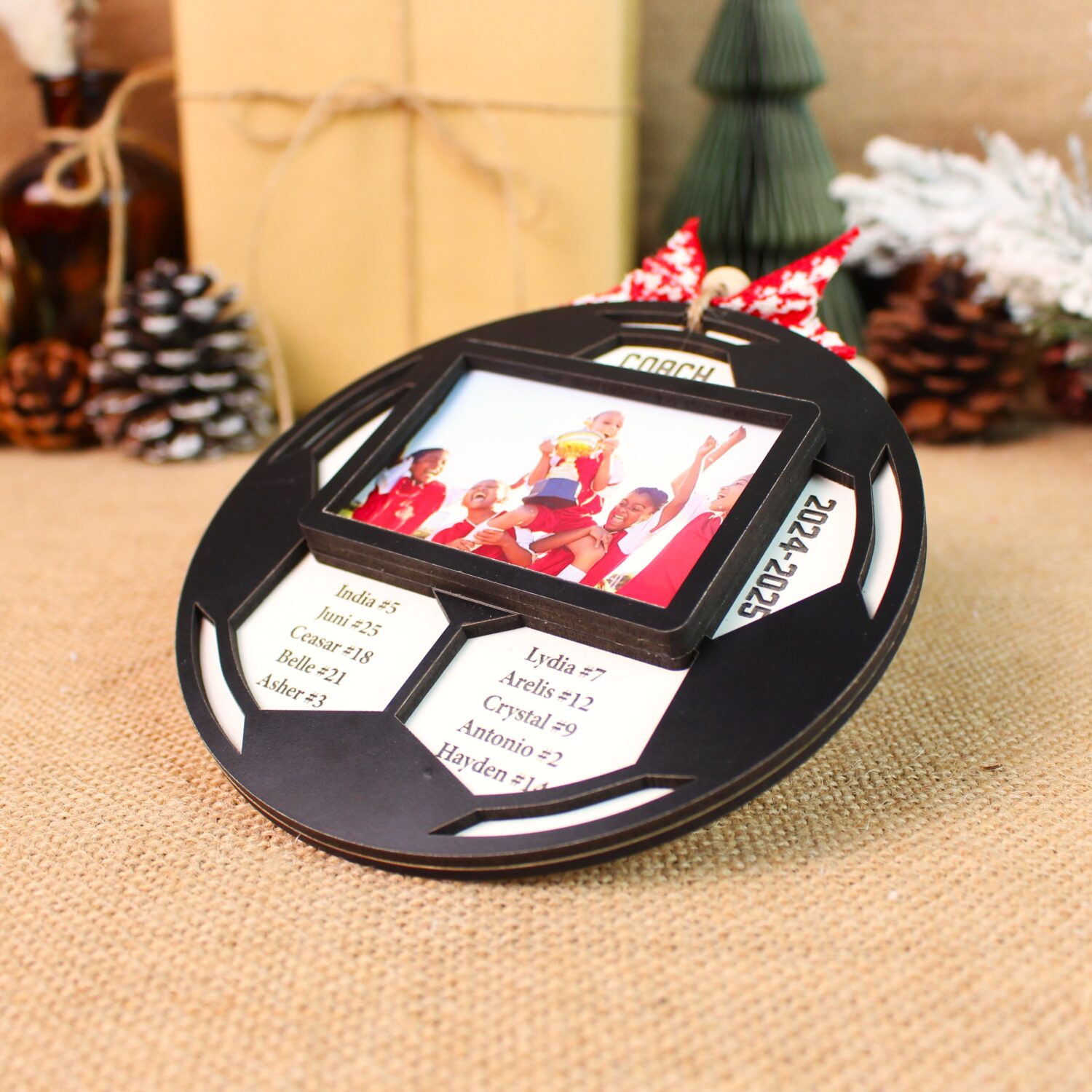 Personalized Soccer Team Photo Ornament – Custom Team Keepsake| Personalized Ornament - Image 7