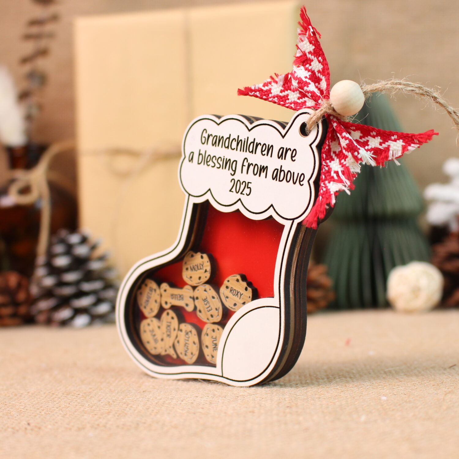 Personalized Cookie Family Shaker Ornament – Custom Family Names & Pets Keepsake | Personalized Ornament - Image 7