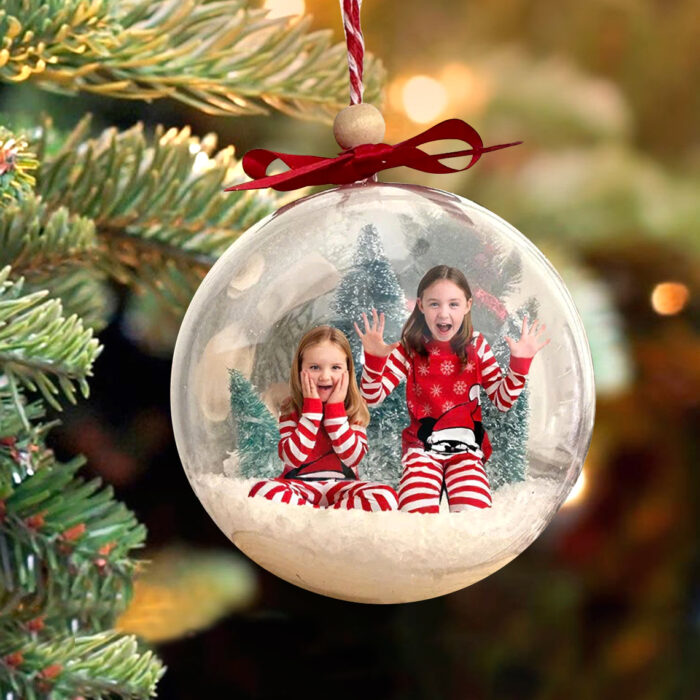 Personalized 3D Photo Christmas Ball Ornament | Personalized Ornament - Image 4